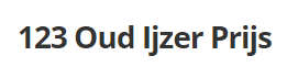 Terecht bij 123oudijzerprijs.nl